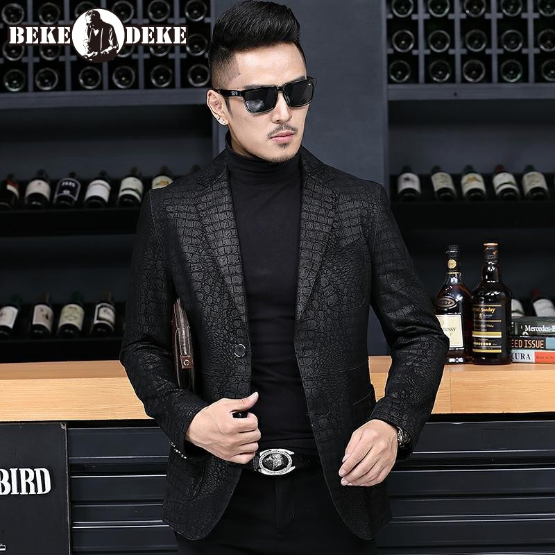 Leatherwork Free Patterns - Autumn Business Men Sheepskin Genuine Leather