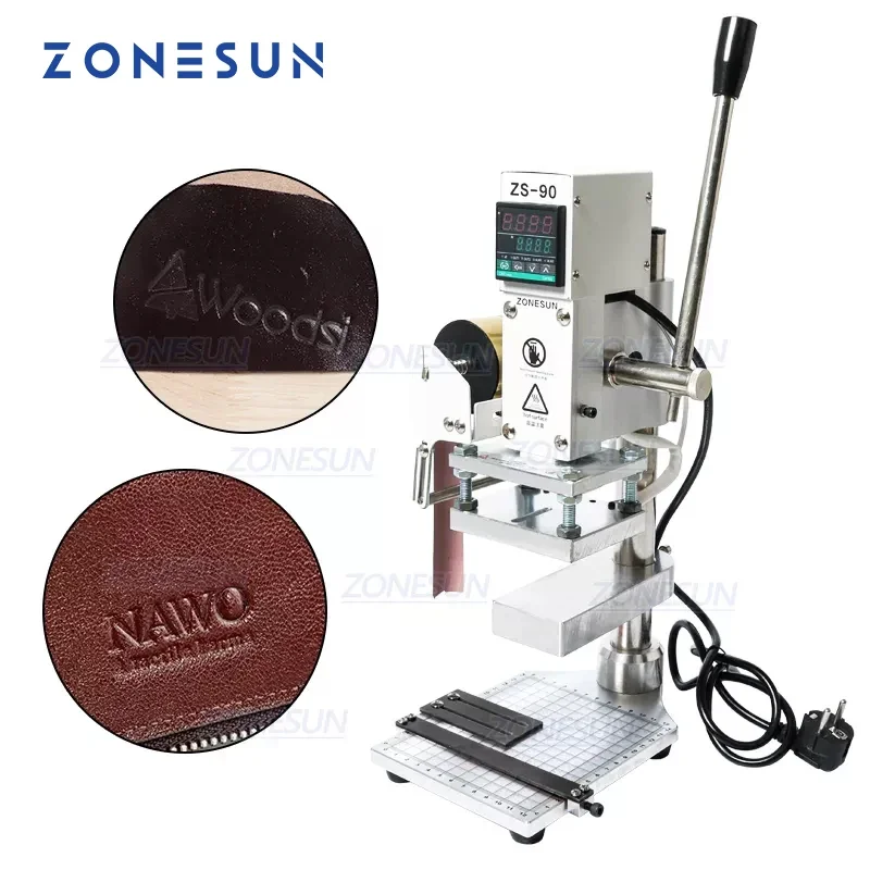 Leatherwork Press - ZONESUN Two Work Plate Manual Leather
