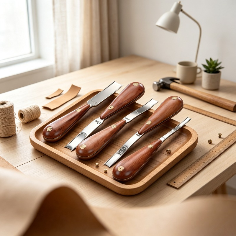 Wide Rosewood Skiving Knife, L - Leather Edge Beveler ulasan dan harga