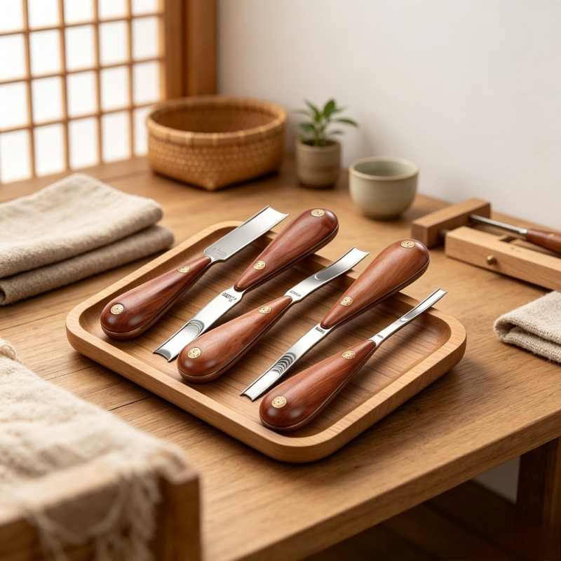Wide Rosewood Skiving Knife, L - Leather Edge Beveler ulasan dan harga
