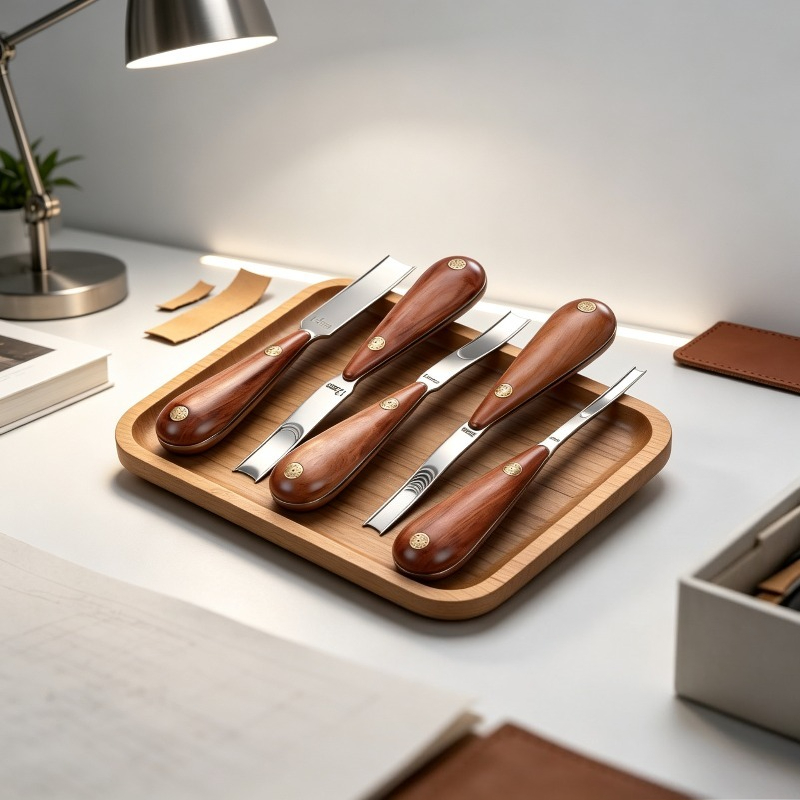 Wide Rosewood Skiving Knife, L - Leather Edge Beveler ulasan dan harga