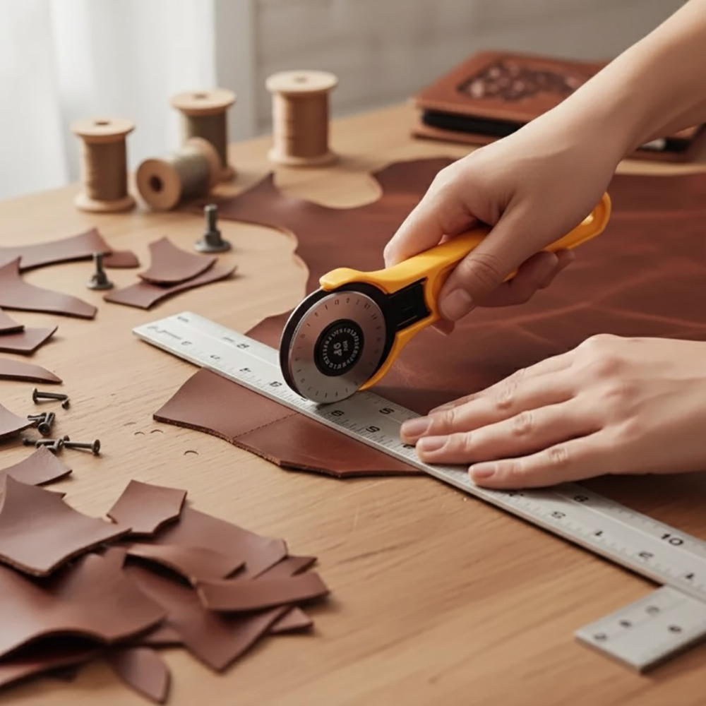 45mm Rotary Fabric Cutter Leat - Leatherwork Projects ulasan dan harga