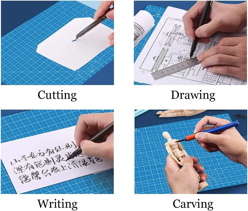 A3 A4 A5 PP Cutting Mat Workbe - Leatherwork Vise ulasan dan harga