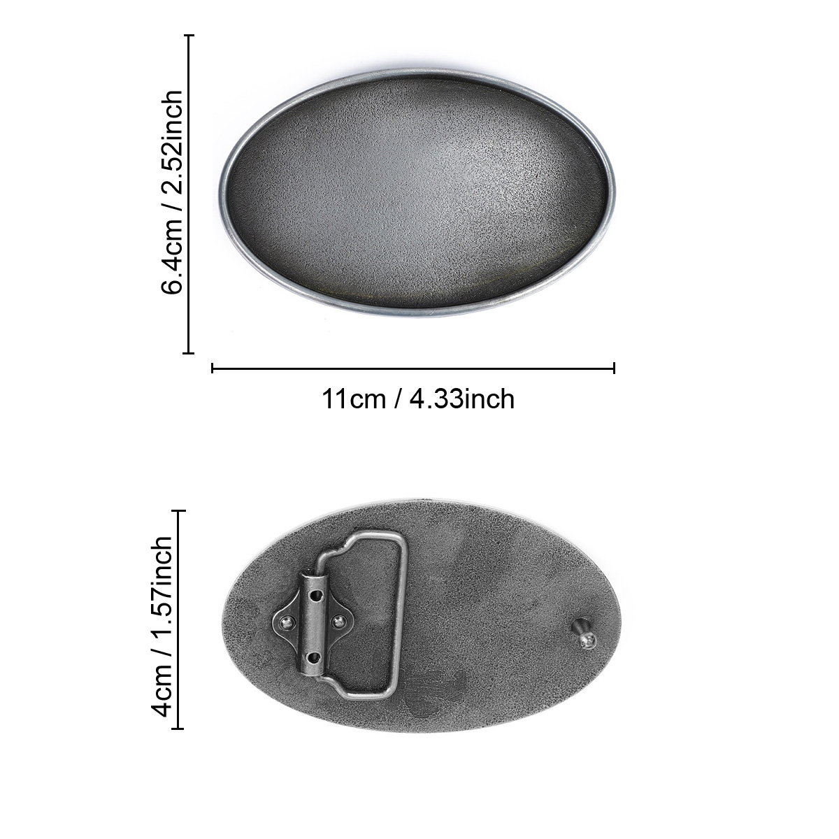 Blank Oval Belt Buckle Matte S - Belt Buckle Blank ulasan dan harga