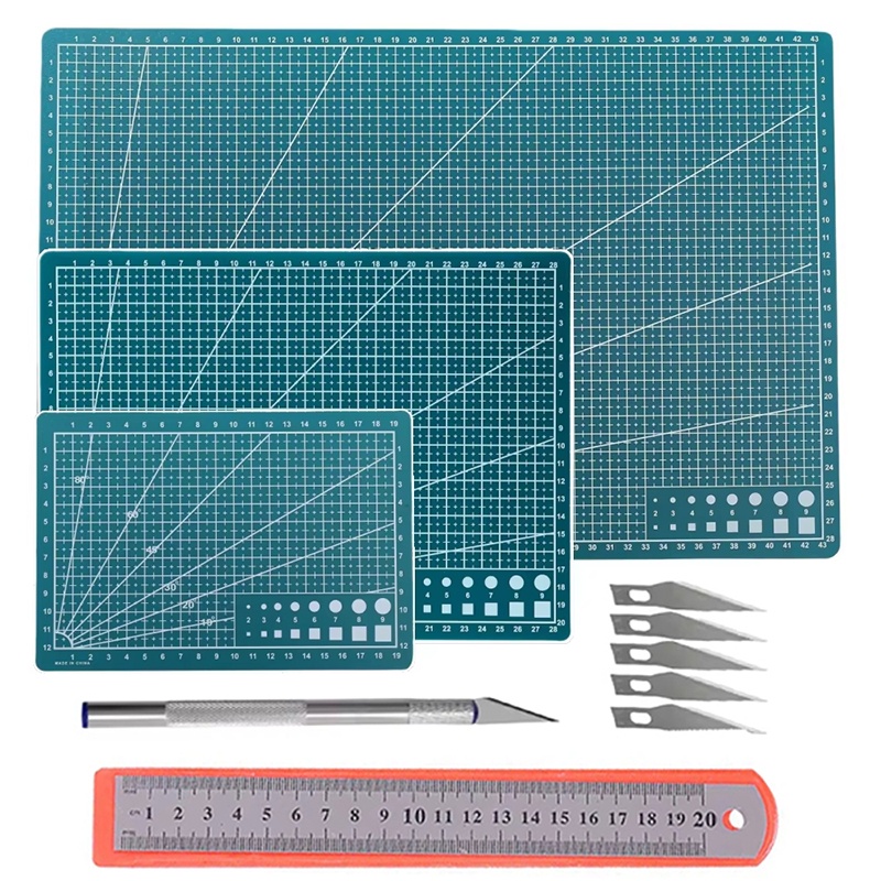 PVC Cutting Mat Set A3/A4/A5 C - Leatherwork Vise ulasan dan harga