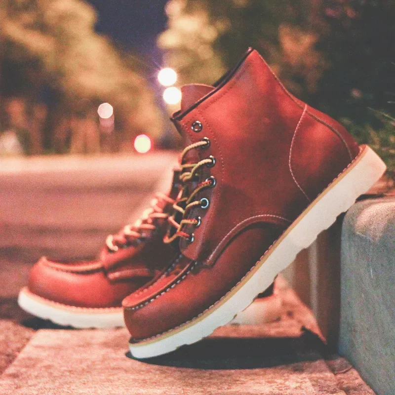 Genuine Leather Men's Boots Vi - Leatherwork Projects ulasan dan harga