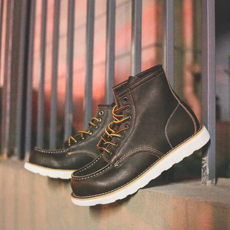 Genuine Leather Men's Boots Vi - Leatherwork Projects ulasan dan harga
