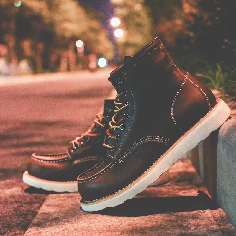 Genuine Leather Men's Boots Vi - Leatherwork Projects ulasan dan harga