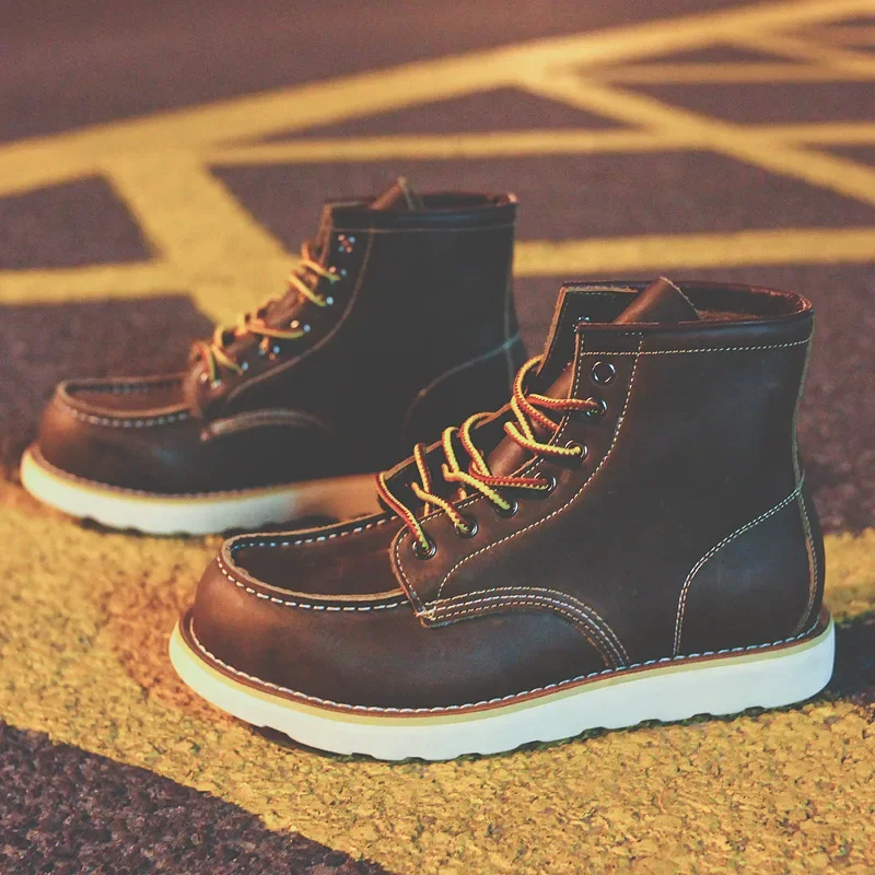 Genuine Leather Men's Boots Vi - Leatherwork Projects ulasan dan harga