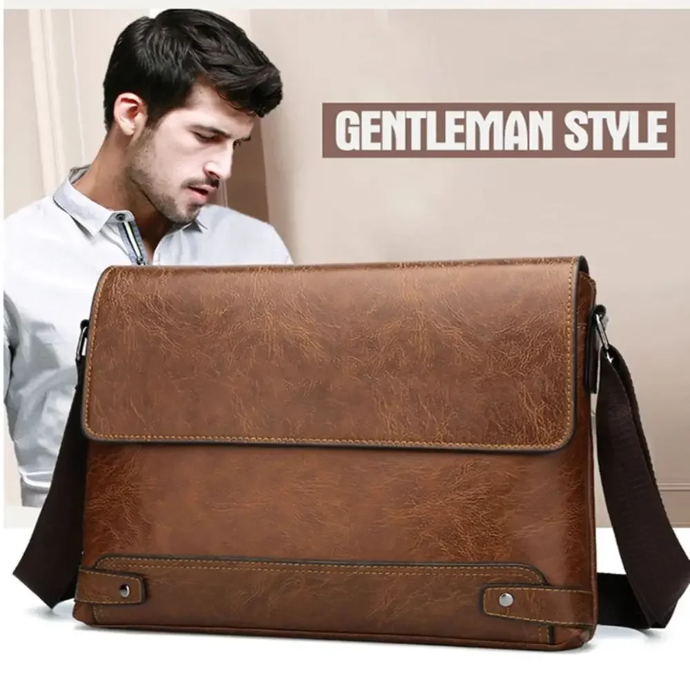 Briefcase For Men PU Leather T - Leatherwork Designs ulasan dan harga