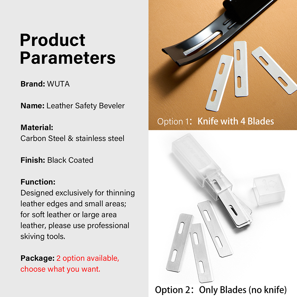 WUTA Sharp Leather Safety Beve - Leatherwork Projects ulasan dan harga