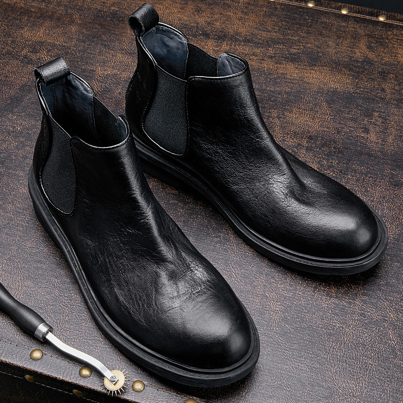 Men's Autumn Motorcycle Boots  - Leatherwork Designs ulasan dan harga
