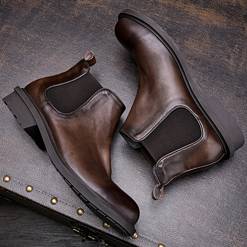 Men's Autumn Motorcycle Boots  - Leatherwork Designs ulasan dan harga