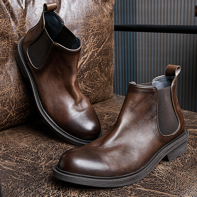 Men's Autumn Motorcycle Boots  - Leatherwork Designs ulasan dan harga