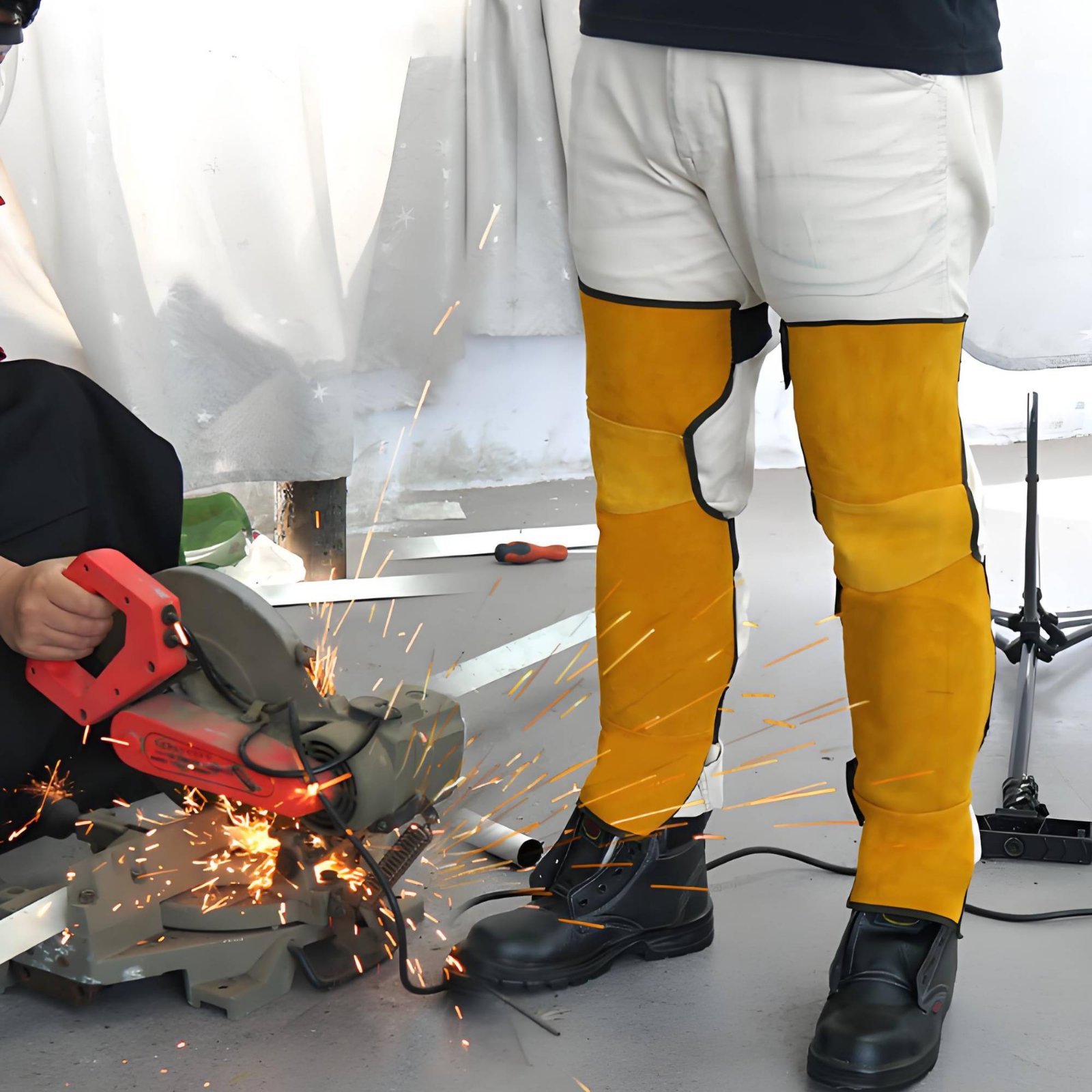 Welder Gaiters  Knee Pads Bovi - Leather Work Knee Pads ulasan dan harga