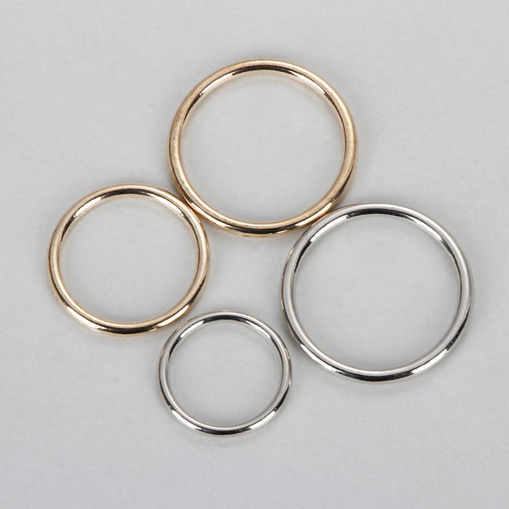 10Pcs Metal O Ring Silver Gold - Belt Buckle Blank ulasan dan harga