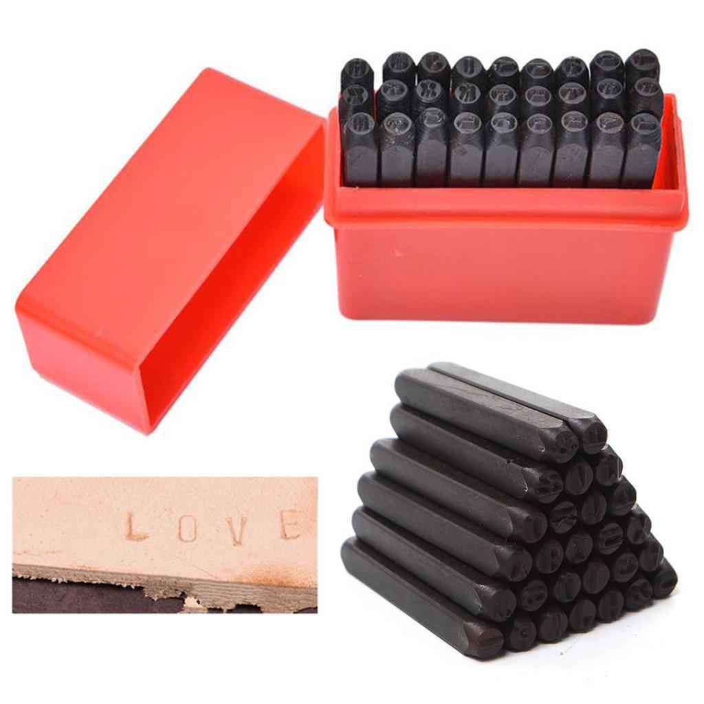 Letters Punch Set Steel Metal  - Leatherwork Free Patterns ulasan dan harga