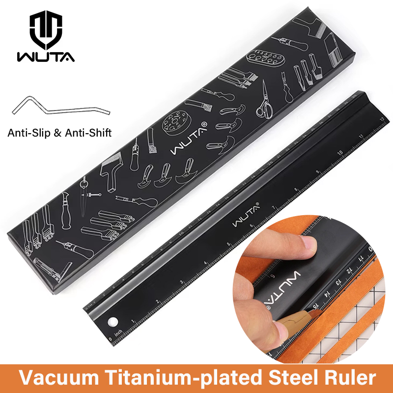 WUTA Leather Cutting Ruler Saf - Leatherwork Projects ulasan dan harga