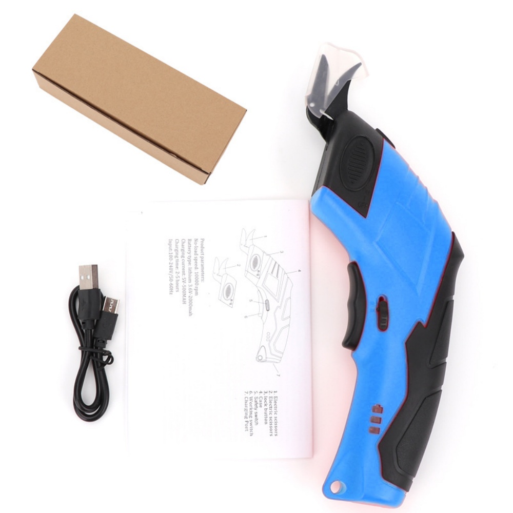 3.6V Electric Scissors Fabric  - Leatherwork Projects ulasan dan harga