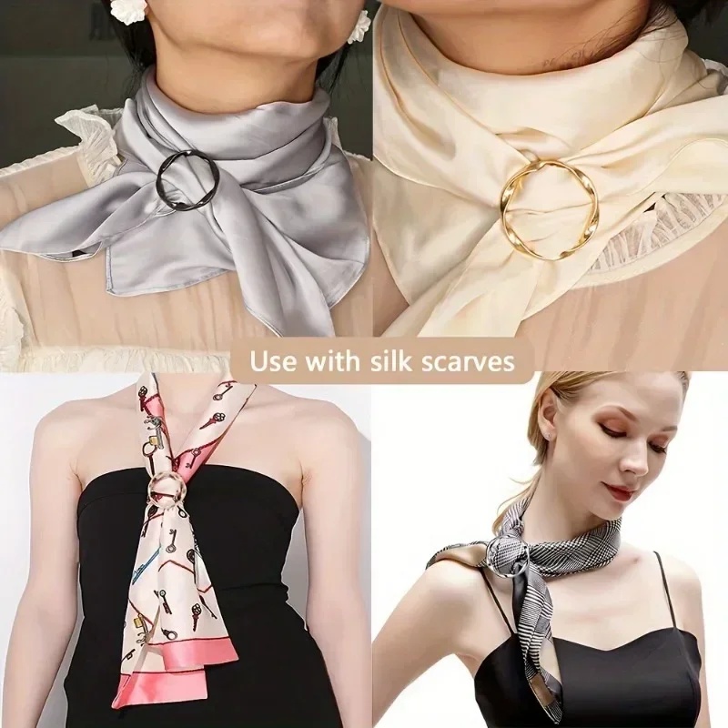 5pcs Fashion Metal Round Circl - Belt Buckle Blank ulasan dan harga